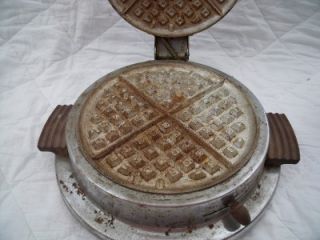 vtg dominion waffle maker iron made in usa