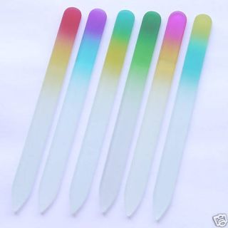 12pc 5 5 Crystal Glass Nail Files Multicolor Beautiful