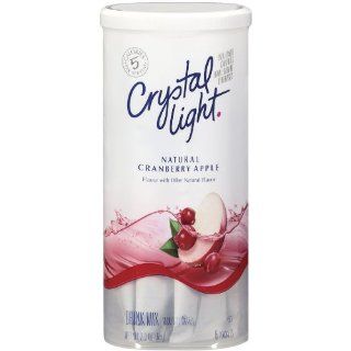 12 Packets Crystal Light Natural Cranberry Apple Drink Mix Each Makes