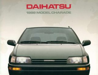 1988 Daihatsu Charade 12 Page Brochure Nice