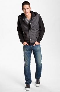 RVCA Jacket, Alternative T Shirt & True Religion Brand Jeans Straight Leg Jeans