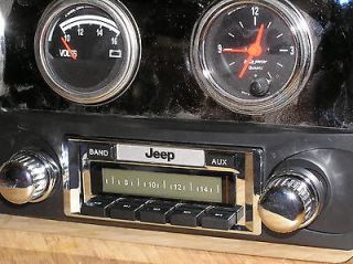 AM FM Stereo Radio fits 1978 1986 Jeep CJ and Scrambler no cutting