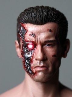 T800 1/6 Figure Head Sculpt @ Hot Terminator DX10 DX13 HeadPlay
