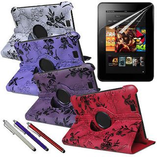  Kindle Fire HD 7 Case W/ 360 Rotating Stand + SCREEN PROTECTOR