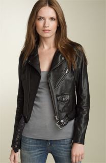 Seventy Two Changes Leather Jacket, BCBGMAXAZRIA Top & Hudson Skinny Jeans