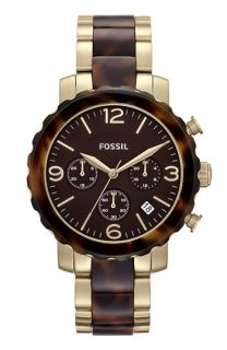Fossil Tortoiseshell Round Chronograph Bracelet Watch