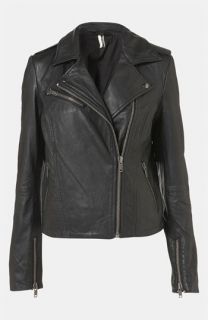 Topshop Winston Leather Biker Jacket