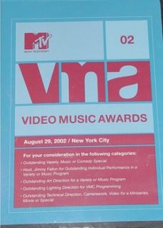 2002 VMA AWARDS DVD, SHAKIRA, MOBY, EMINEM, WHITE STRIPS, JAMES BROWN