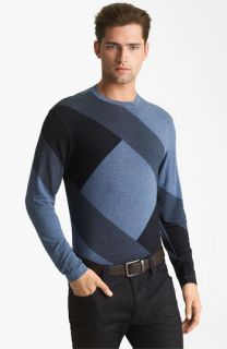 Armani Collezioni Geo Print Crewneck Sweater