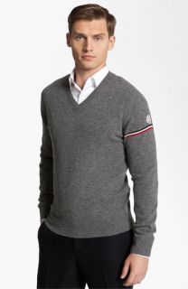Moncler V Neck Wool Sweater