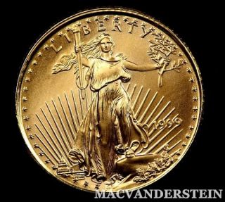 1999 AMERICAN GOLD EAGLE 1/10 OZ  GEM BRILLIANT UNCIRCULATED !! #F994