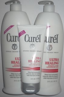 Curel Ultra Healing Lotion for Extra Dry Skin 20 oz Each Bonus 6 Oz
