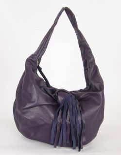 Danielle Nicole Purple Lambskin Kristi Mini Hobo Bag