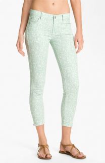7 For All Mankind® Crop Skinny Jeans (Mint Victorian Lace)