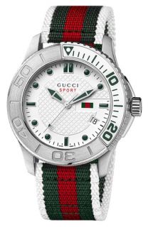Gucci G Timeless Nylon Strap Watch
