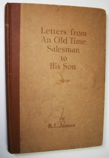  Salesman to His Son RL James History of Commerce Dartnell 1st