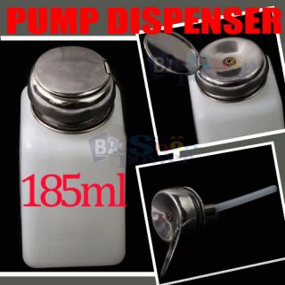 Pro Pump Dispenser Nail Art Acetone Polish Remover 185ml Tool