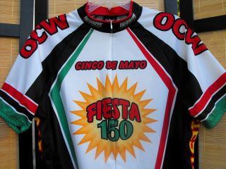 New Very RARE Custom Cinco de Mayo Fiesta 150 Mexico Cycling Jersey