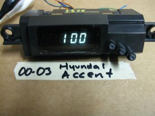 2000 2003 Hyundai Accent Dash Digital Clock