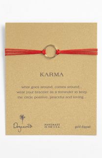 Dogeared Karma Circle Cord Bracelet
