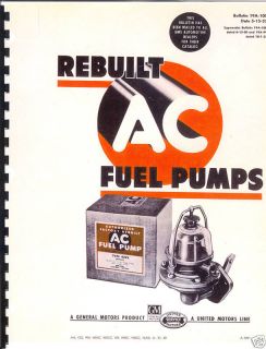  Fuel Pump Catalog for Rebuilt Pumps Part s Cross Reference More