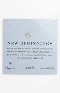 Dogeared New Beginnings Lotus Pendant Necklace
