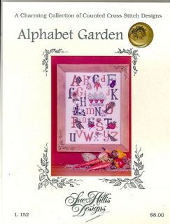 Sue Hillis Alphabet Garden Chart Charms Cross Stitch