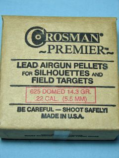 Crossman Premier 22 Cal Airgun Pellets 625 Pellets