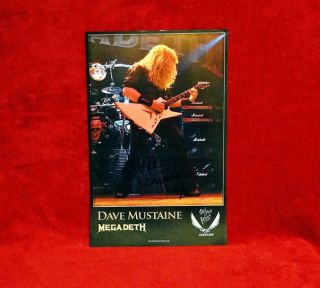 Signed Megadeth Dave Mustaine Dean Guitars Promo Poster