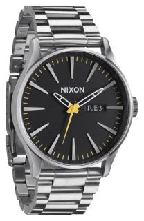 Nixon The Sentry Black Dial Bracelet Watch