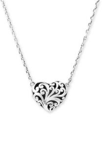Lois Hill Reversible Puff Heart Pendant Necklace