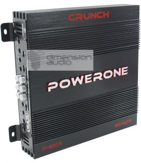 Crunch® P1 600 4 4 Channel Car Audio Amplifier P1600 4