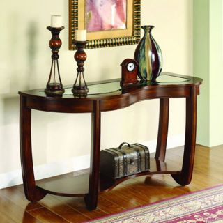  Crystal Falls Glass Top Console Table