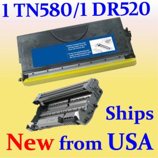 1x DR520 Drum +1x TN580 Toner Cartridge for Brother MFC 8660DN HL 5240