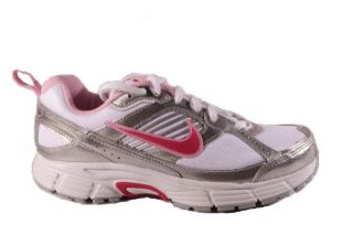 Nike Dart Toddler White/pink/silver girls sneakers Medium Width