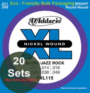 DAddario EXL115 Blues Jazz Rock 11 49 20 Sets