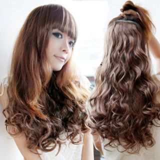 New Womens Long Curl Curly Wavy Hair Extension Clip on Sexy Stylish