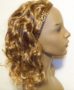 Braided Headband Loose Curl Hair Piece Fall Extension