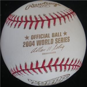 David Ortiz 2004 WS Signed Baseball Ball Red Sox JSA