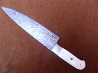 Damascus Chef Kitchen Knife Bone Handle 1004