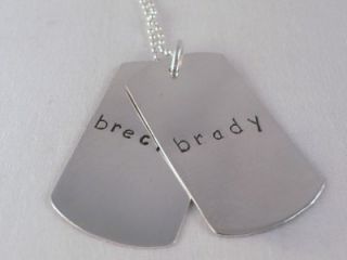 Dog Tag Necklace 925 Silver Fathers Day Personalized