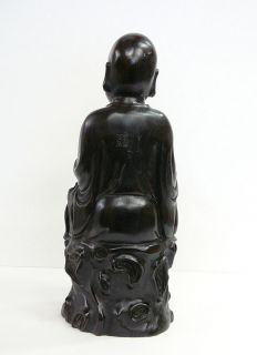 Chinese African Zitan Fine Zen Master Damo Figure S2573