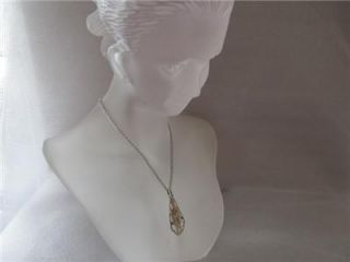 12K Black Hills Gold Sterling Silver Necklace Pendant