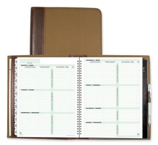 Day Timer ® Canvas Desk Sized Personal Organizer w Zip