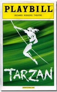 Tarzan Color Playbill Josh Strickland Jenn Gambatese Merle Dandridge