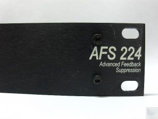 DBX AFS 224 DBX224V Advanced Feedback Suppression Suppressor AFS224