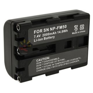 NP FM50 Info Lithium Battery for Sony Cybershot Camera