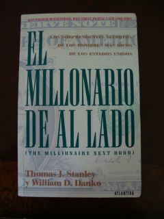 El millionario de al lado Spanish Edition Paperback Stanley Danko NICE