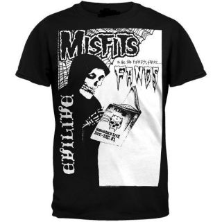 Misfits Evilive Fiend Fangs Mens T Shirt Large Danzig