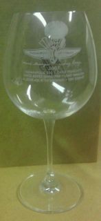 2007 INDY 500 DARIO FRANCHITTI AUTOGRAPHED WATERFORD CRYSTAL WINE